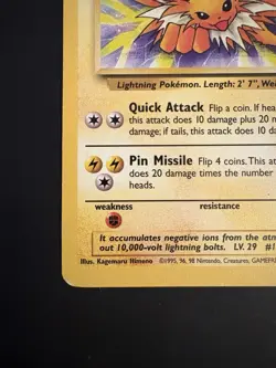Pokemon Vintage TCG Jolteon Jungle Non Holo Rare 1999 WotC - Image 5