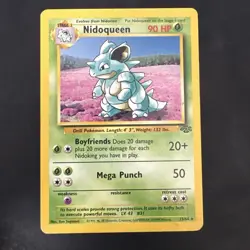 Pokemon Vintage Non-holo Rare Nidoqueen Jungle 23/64 WotC 1999 - Image 1