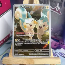 Pokemon Card Pachirisu 208/198 Illustration Scarlet & Violet Base Holo Rare NM - Image 1
