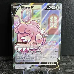 Pokemon TCG Blissey V Sword & Shield - Chilling Reign 183/198 Holo Full Art NM - Image 1