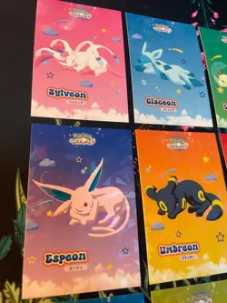 Cracked Ice Pokemon Let's Go Eevee Database Peru Sleepy Set Eeveelution Full Set - Image 3
