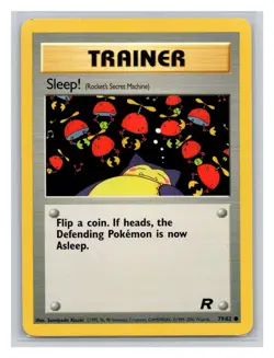Pokemon TCG Sleep! (Rocket's Secret Machine) 79/82 Team Rocket Unlimited LP - Image 1