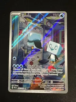 Eiscue 205/193 Pokemon Paldea Evolved Illustration Rare Full Art NM Print Line - Image 1