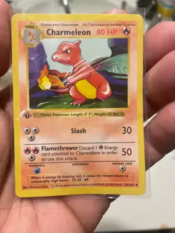 Lot of 2 Pokemon TCG Base Set Charmeleon 1st Edition Shadowless 24/102 DMG - Image 3