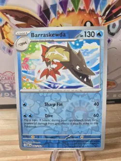 Barraskewda #063/182 SV Destined Rivals Reverse Holo Uncommon Pokemon 2025 TCG - Image 1