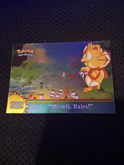 OR13 Meowth Rules! Foil Topps TV Animation Series 3 Blue Label Pokemon Card 2000 - Image 1