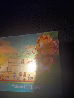 OR13 Meowth Rules! Foil Topps TV Animation Series 3 Blue Label Pokemon Card 2000 - Image 4
