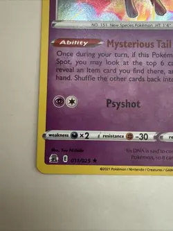 Pokemon TCG Celebrations Mew 011/025 Holo Rare - Image 5