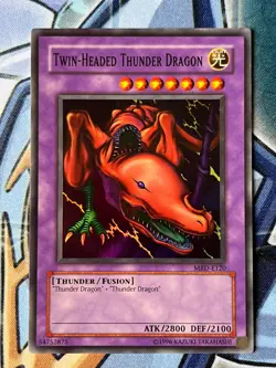Twin-Headed Thunder Dragon MRD-E120 NM Super Rare Yugioh card - Image 1