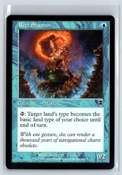 REEF SHAMAN - Apocalypse - MTG Magic the Gathering Card - Common - Image 1