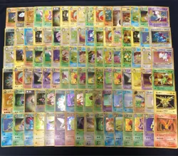 Pokemon Japanese Vintage Holo Lot 100 Card Old Back Mew Zapdos Gyarados LP-HP - Image 1