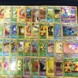 Pokemon Japanese Vintage Holo Lot 100 Card Old Back Mew Zapdos Gyarados LP-HP - Image 3