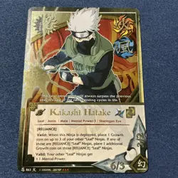 Naruto 2002 CCG Kakashi Hatake Reliance Card 863 LP Gold Foil Super Rare - Image 1