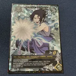 Naruto TCG Sasuke Uchiha Full Art Foil Promo Card LP PR-068 Shonen Jump - Image 1
