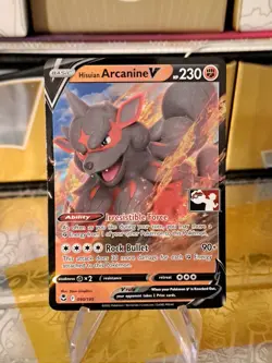Hisuian Arcanine V Pokemon Prize Pack Series 3 Promo Pokemon Card NM/LP Stamp - Image 1