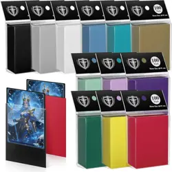 1200 Pack Card Sleeves, Matte Dual Trading Sleeves 1200 Pack, 12 Colors - Image 1