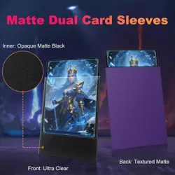 1200 Pack Card Sleeves, Matte Dual Trading Sleeves 1200 Pack, 12 Colors - Image 3