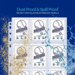 PERFORMORE 9-Pocket Trading Card Binder Sleeves for 3 Ring Binders | Clear - Image 4