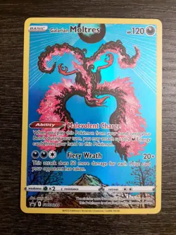 Pokemon Galarian Moltres TCG SWSH Black Star Promos Holo Card SWSH284 - Image 1