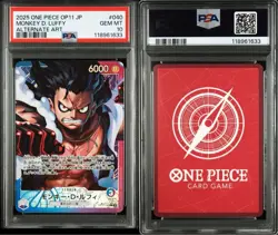 PSA10 Monkey D. Luffy L Leader Parallel OP11-040 One Piece Card Japanese - Image 1