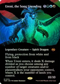 Ureni, the Song Unending Foil Showcase Tarkir: Dragonstorm NM MTG - Image 1