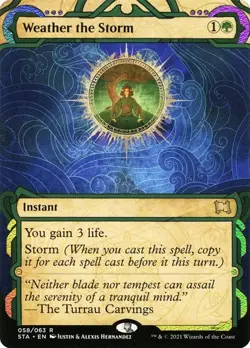 MTG - Weather the Storm - Etched Foil - Strixhaven - Magic the Gathering - Image 1