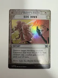 Ride Down Foil Showcase MTG Magic the Gathering Card NM Near Mint OTP - Image 1