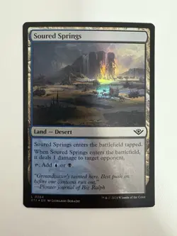 Soured Springs Foil MTG Magic the Gathering Card NM Near Mint OTJ - Image 1