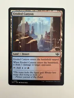 Eroded Canyon MTG Magic the Gathering Card NM Near Mint OTJ - Image 1
