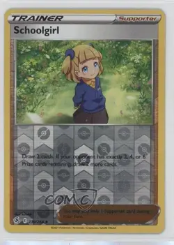 Schoolgirl Reverse Foil Pokemon Sword & Shield Fusion Strike #239 - Image 1