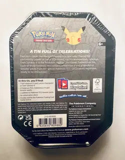 Pokemon Celebrations 25th Lance's Charizard V Tin Factory Sealed - Image 2