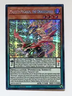 Majesty Pegasus, the Dracoslayer - MP23-EN173 - Prismatic Secret Rare Yugioh - Image 1