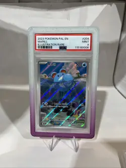 Marill 204/193 Paldea Evolved Illustration Rare Pokemon Card PSA 9 MINT - Image 1