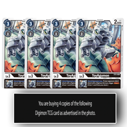 ToyAgumon - ST5-04 - Common Digimon TCG Card Playset Black - Image 1