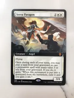 Serra Paragon Extended Borderless MTG Magic the Gathering Card NM Near Mint DMU - Image 1