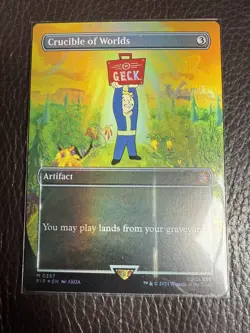 Mtg PIP Fallout- Crucible Of Worlds-Foil-NM - Image 1