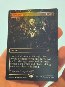 1X FOIL Inkshield BORDERLESS MINT MTG Magic Secret Lair Commander CEDH - Image 1