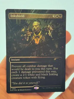 1X FOIL Inkshield BORDERLESS MINT MTG Magic Secret Lair Commander CEDH - Image 2