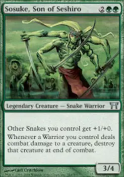 1 x Sosuke, Son of Seshiro - Foil - Champions of Kamigawa - Moderate Play - MTG - Image 1