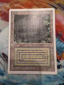 Bayou Revised Magic the Gathering MTG LP - Image 1