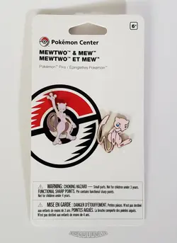 🚦Pokemon Center Enamel Pin : Mewtwo - Mew : Select - New! - Image 1