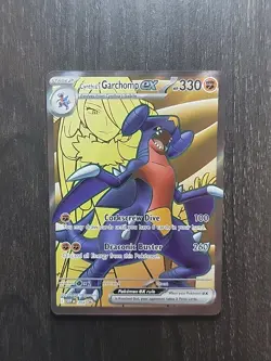 Cynthia’s Garchomp EX SVP 204 Black Star Promo Full Art Near Mint - Image 1