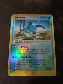 Pokemon TCG Azumarill EX Sandstorm 30 Reverse Holo Uncommon - Image 2