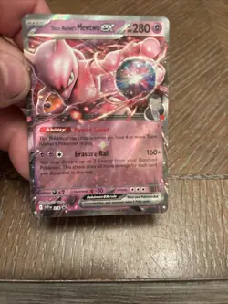 Team Rocket’s Mewtwo ex SVP 216 Destined Rivals Black Star Promo Pokemon TCG - Image 1