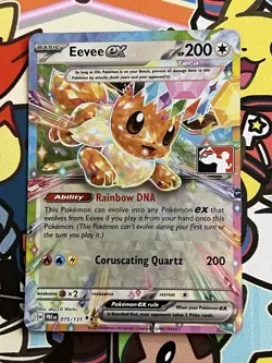 Play! Pokemon Prize Pack Series 7 Prismatic Evolutions 075/131 Eevee ex - Image 1