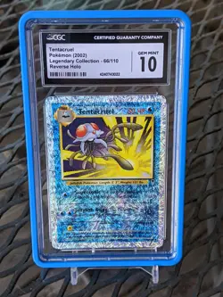 Pokemon Legendary Collection Reverse Holo Tentacruel #66/110 CGC 10 GEM MINT - Image 1