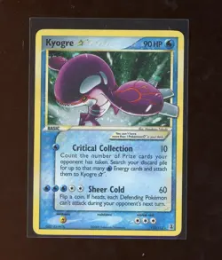 2005 EX Delta Species GOLD STAR Shiny Kyogre Holo Foil 112/113 Pokemon - Image 1