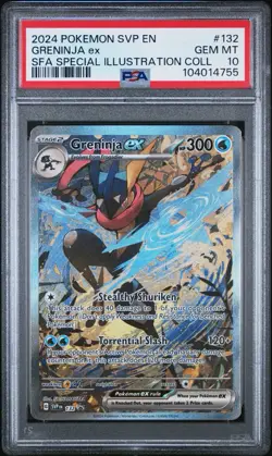 2024 Pokemon Greninja EX #132 Promo PSA GEM MINT 10 SFA Special Illustration - Image 1