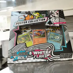 Pokemon TCG: Black Bolt & White Flare Unova Poster Collection - EN New & Sealed - Image 1