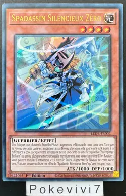 Carte YU-GI-OH! SPADASSIN SILENCIEUX ZERO LEDE-FR002 UR NEUF - Image 1